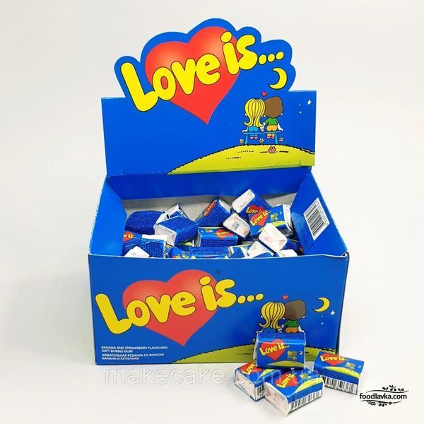 Жевательная резинка  Love Is Клубника банан 100 шт 253902539038 фото