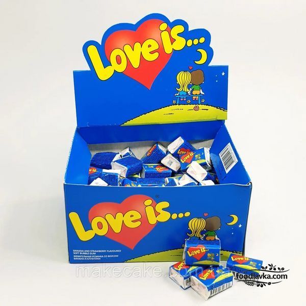 Жувальна гумка Love Is Банан полуниця 100 шт 253902539038 фото