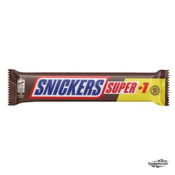 Шоколадний Батончик 112,5г Snickers Super+1 25390253901 фото