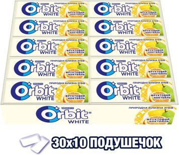 Жувальна гумка 14 г Орбіт Фруктовий коктейль 253902539021 фото