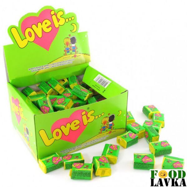 Жевательная резинка Love Is Яблоко и лимон 100 шт 253902539041 фото
